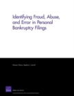 Image for Identifying Fraud, Abuse, and Error in Personal Bankruptcy Filings