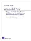 Image for Lightening Body Armor : Arroyo Support to the Army Response to Section 125 of the National Defense Authorization Act for Fiscal Year 2011
