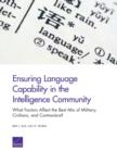 Image for Ensuring Language Capability in the Intelligence Community