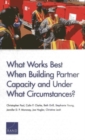 Image for What Works Best When Building Partner Capacity and Under What Circumstances?