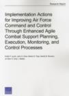 Image for Implementation Actions for Improving Air Force Command and Control Through Enhanced Agile Combat Support Planning, Execution, Monitoring, and Control Processes