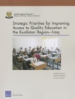 Image for Strategic Priorities for Improving Access to Quality Education in the Kurdistan Region Iraq