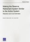 Image for Making the Reserve Retirement System Similar to the Active System