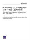 Image for Comparing U.S. Army Systems with Foreign Counterparts : Identifying Possible Capability Gaps and Insights from Other Armies