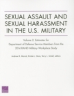Image for Sexual Assault and Sexual Harassment in the U.S. Military : Estimates for Department of Defense Service Members from the 2014 Rand Military Workplace Study