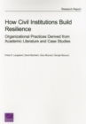 Image for How Civil Institutions Build Resilience : Organizational Practices Derived from Academic Literature and Case Studies
