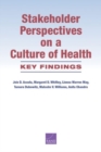 Image for Stakeholder Perspectives on a Culture of Health : Key Findings