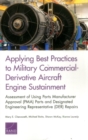 Image for Applying Best Practices to Military Commercial-Derivative Aircraft Engine Sustainment : Assessment of Using Parts Manufacturer Approval (Pma) Parts and Designated Engineering Representative (Der) Repa