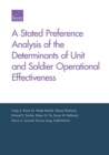 Image for A Stated Preference Analysis of the Determinants of Unit and Soldier Operational Effectiveness