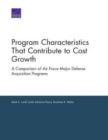 Image for Program Characteristics That Contribute to Cost Growth