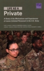 Image for Life as a Private : A Study of the Motivations and Experiences of Junior Enlisted Personnel in the U.S. Army