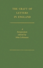 Image for The Craft of Letters in England