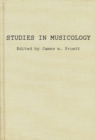 Image for Studies in Musicology