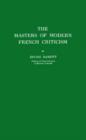 Image for Master of Modern French Criticism