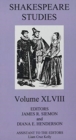 Image for Shakespeare Studies, Volume XLVIII