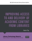 Image for Improving access to and delivery of academic content from libraries