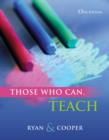 Image for Cengage Advantage Books: Those Who Can, Teach