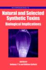 Image for Natural and selected synthetic toxins  : biological implications