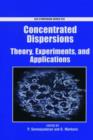 Image for Concentrated Dispersions