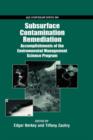 Image for Subsurface contamination remediation  : accomplishments of the Environmental Management Science Program