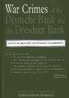 Image for War Crimes of the Deutsche Bank and the Dresdner Bank