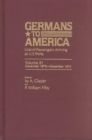 Image for Germans to America, Dec. 1, 1873-Dec. 29, 1874 : Lists of Passengers Arriving at U.S. Ports