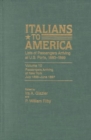 Image for Italians to America, Jan. 1880 - Dec. 1884 : Lists of Passengers Arriving at U.S. Ports