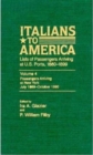 Image for Italians to America, July 1889 - Oct. 1890 : Lists of Passengers Arriving at U.S. Ports