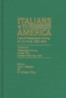 Image for Italians to America, Oct. 1893 - May 1895 : Lists of Passengers Arriving at U.S. Ports