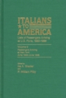 Image for Italians to America, June 1895 - June 1896 : Lists of Passengers Arriving at U.S. Ports