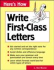 Image for Here&#39;s how to write first class letters