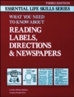 Image for Reading Labels, Directions &amp; Newspapers