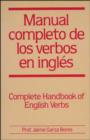 Image for Manual Completo De Los Verbos En Ingl Es
