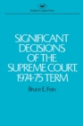 Image for Significant Decisions of the Supreme Court