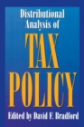 Image for Distributional Analysis of Tax Policy