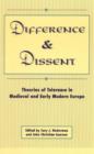 Image for Difference and Dissent