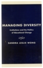 Image for Managing diversity  : institutions and the politics of educational change