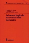 Image for Advanced Topics in Theoretical Fluid Mechanics