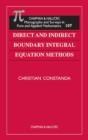 Image for Direct and indirect boundary integral equation methods