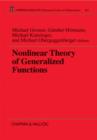 Image for Nonlinear Theory of Generalized Functions