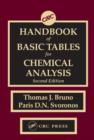 Image for Handbook of Basic Tables for Chemical Analysis