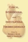 Image for Clinical, interventional, and investigational thrombocardiology