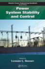 Image for Power System Stability and Control