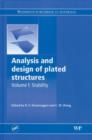 Image for Analysis and design of plated structures : Volume 1:  Stability