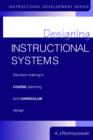 Image for Designing Instructional Systems