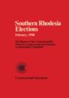 Image for Southern Rhodesia Elections, February, 1980