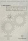 Image for A quick guide to gender mainstreaming in the public service