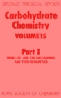 Image for Carbohydrate Chemistry : Volume 15 Part I
