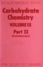 Image for Carbohydrate Chemistry : Volume 15 Part II