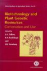 Image for Biotechnology and Plant Genetic Resources : Conservation and Use